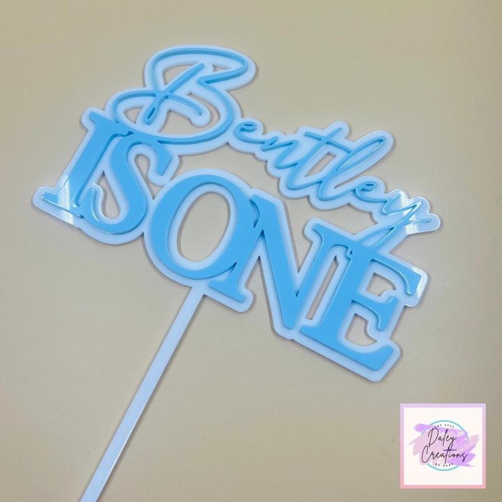 Double Acrylic | Custom Personalised | Cake Topper