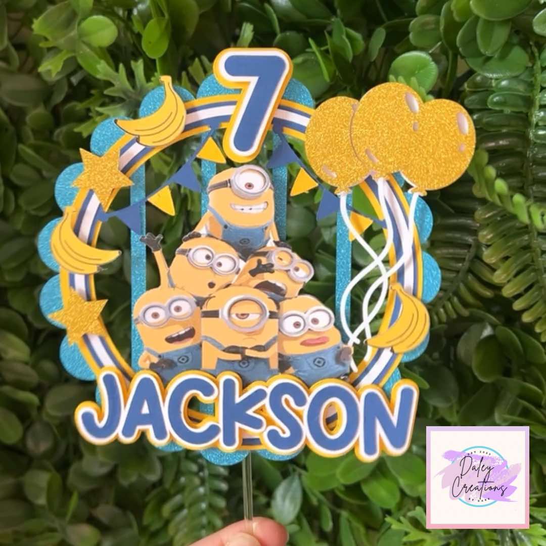 Yellow Guys | Happy Guys | Banana | 3D Cake Topper |