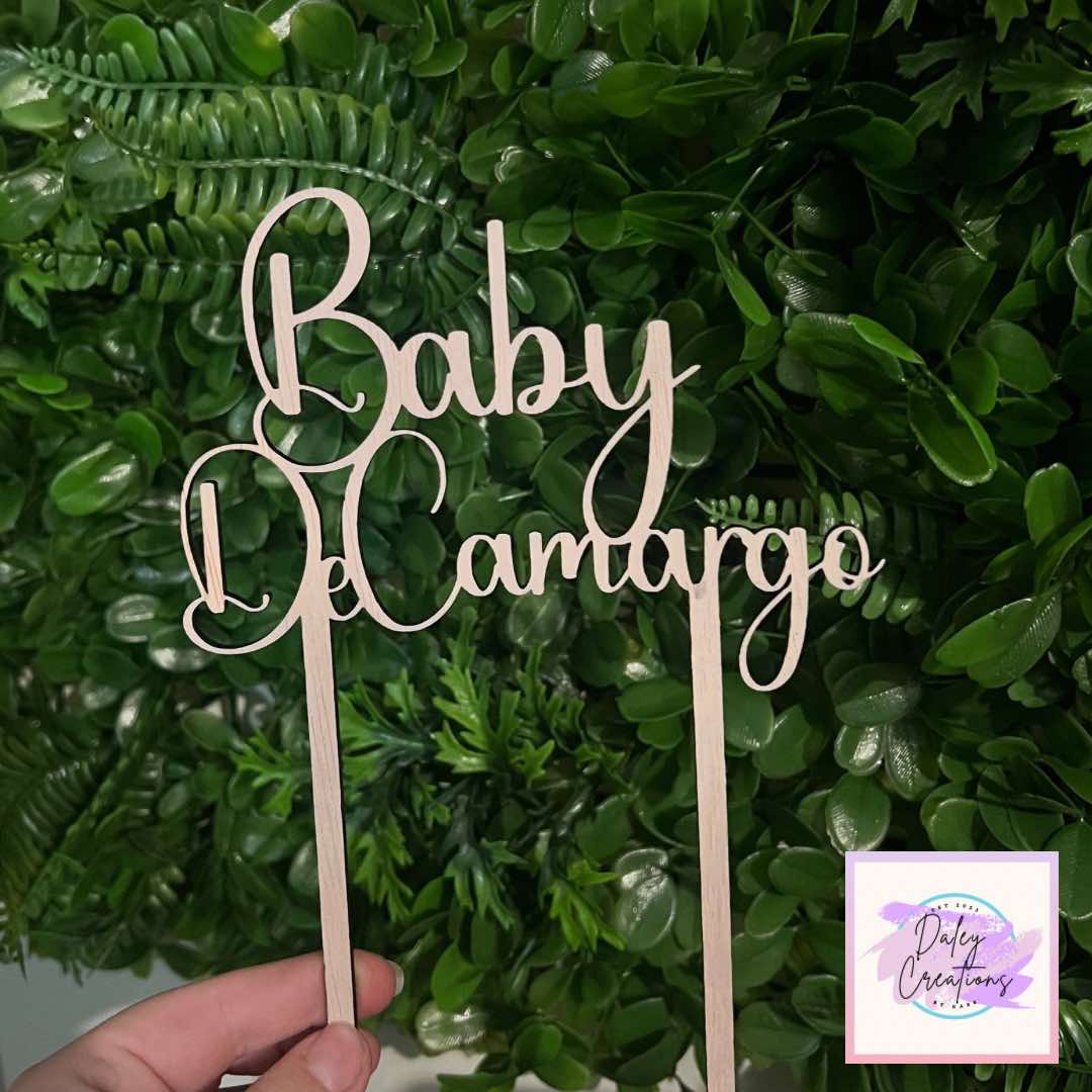 Custom | Basic Wood | Wooden | Cake Topper