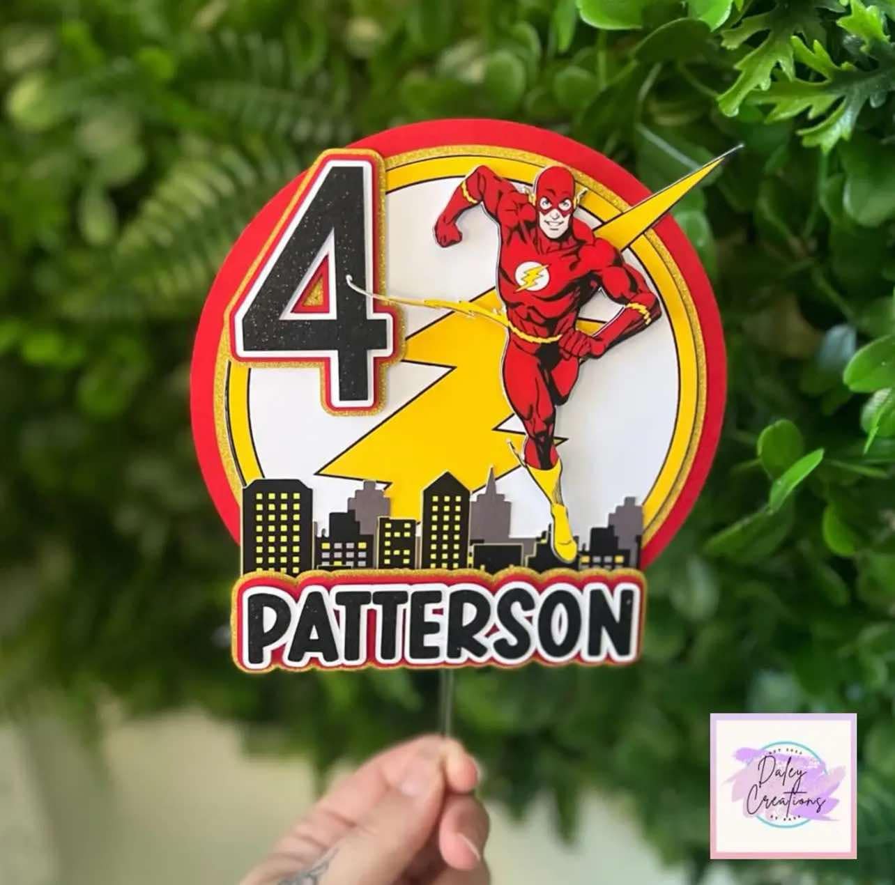 Fast Hero | Lightning Bolt | Running Guy | 3D Cake topper |