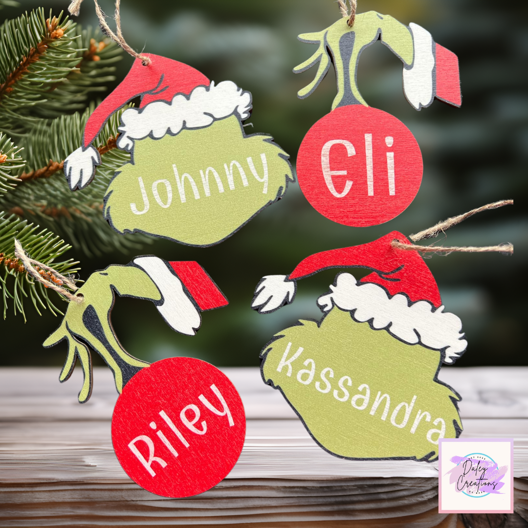 Grinch ornament | Grinchy | Christmas |