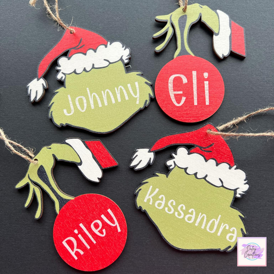 Grinch ornament | Grinchy | Christmas |