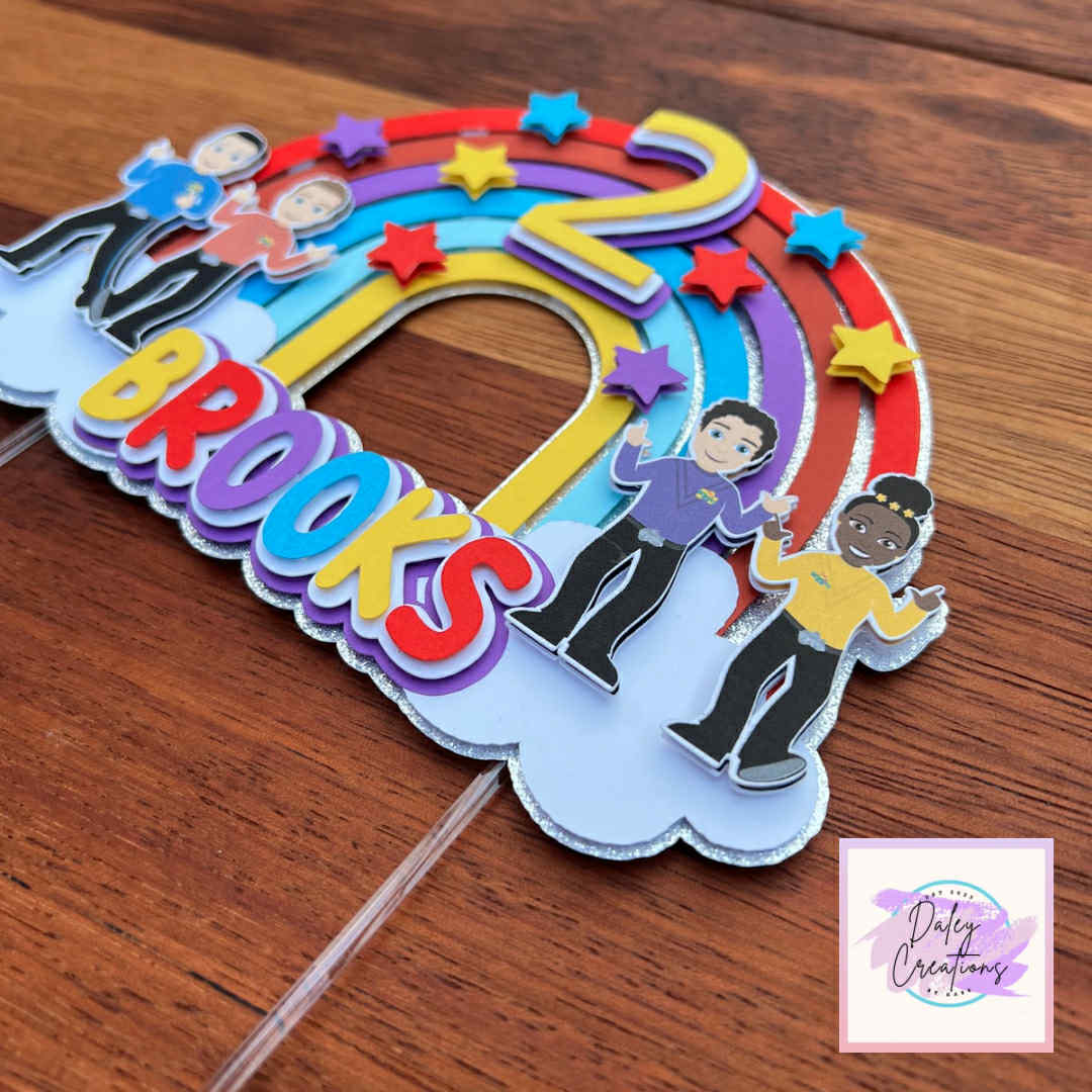 4 Friends | Dancing | Happy Team | 3D cake topper |