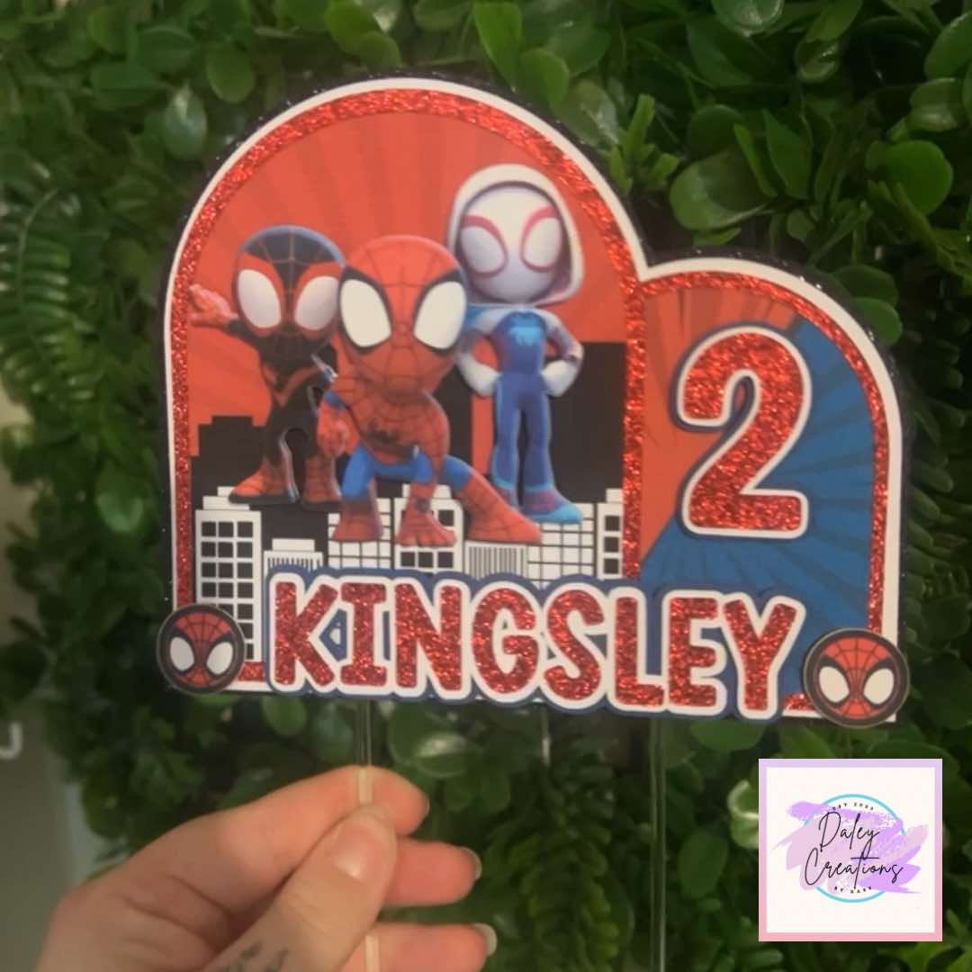 Spider Web Kids | Web Friends | Web | 3D Cake Topper |