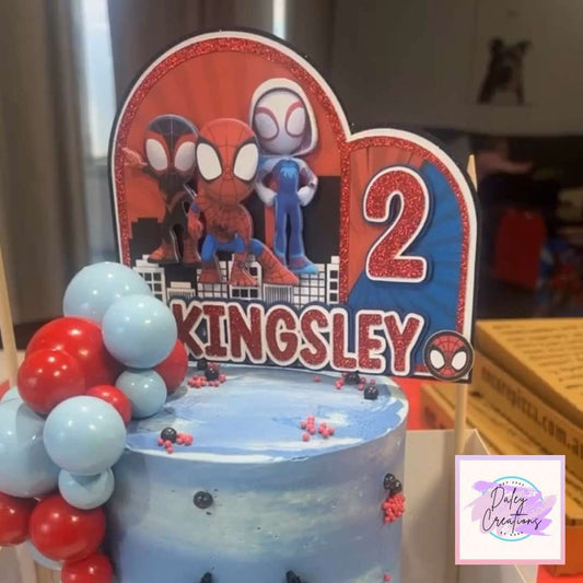 Spider Web Kids | Web Friends | Web | 3D Cake Topper |