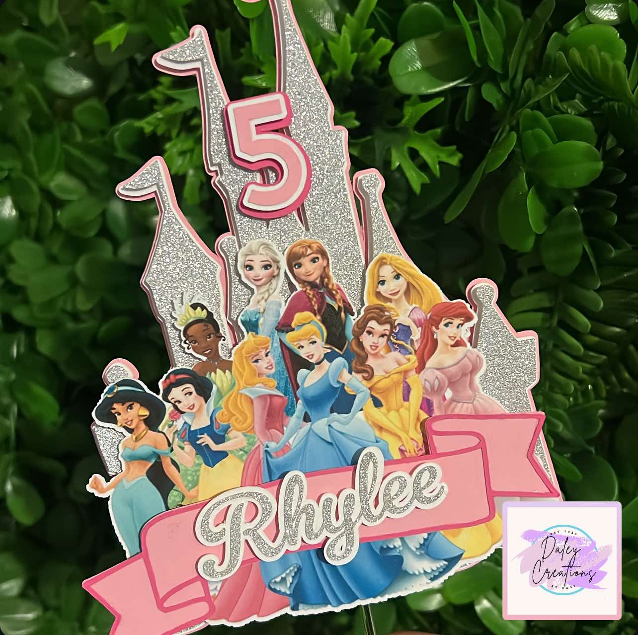 Princess | Princesses | Glitter castle | 3D Cake Topper |