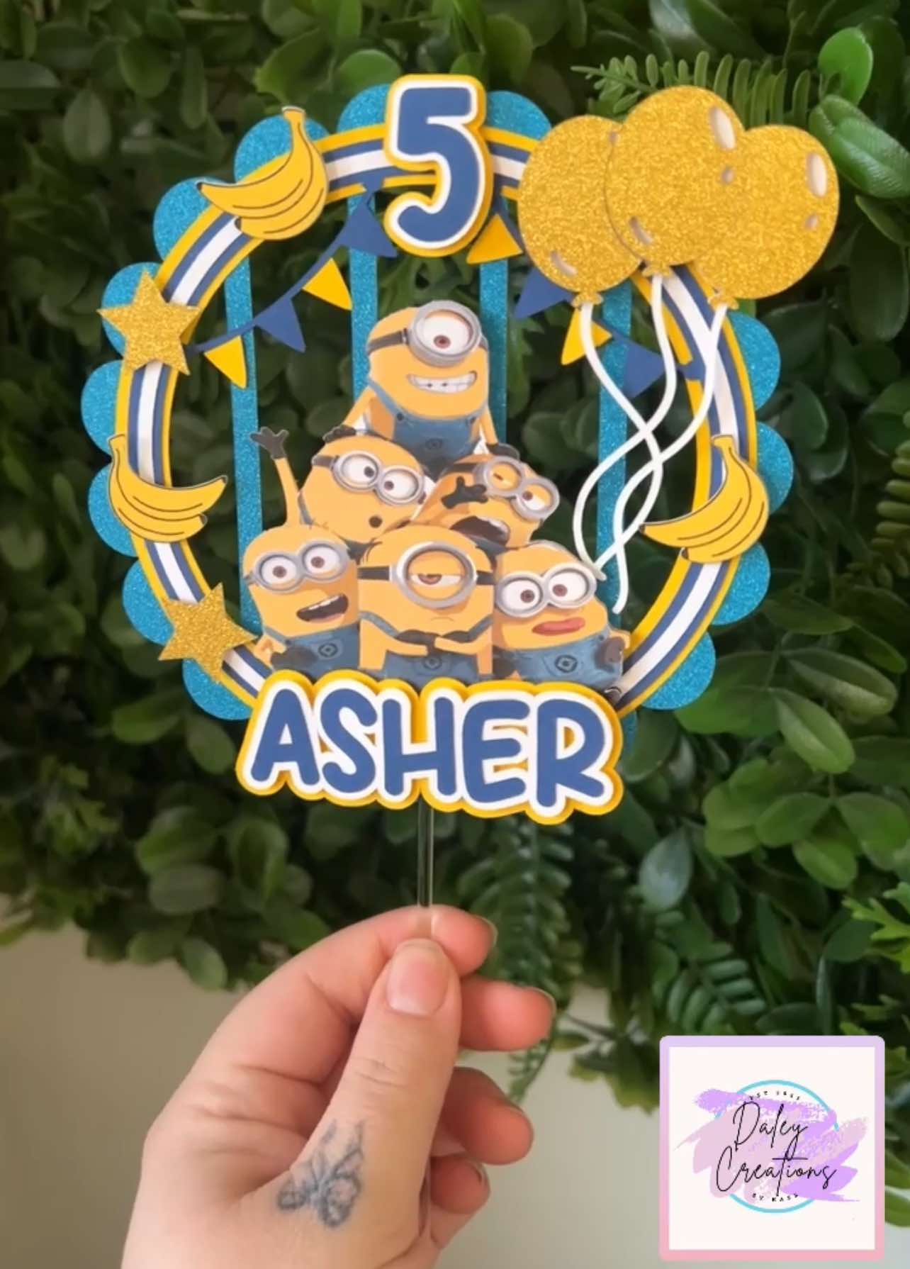 Yellow Guys | Happy Guys | Banana | 3D Cake Topper |