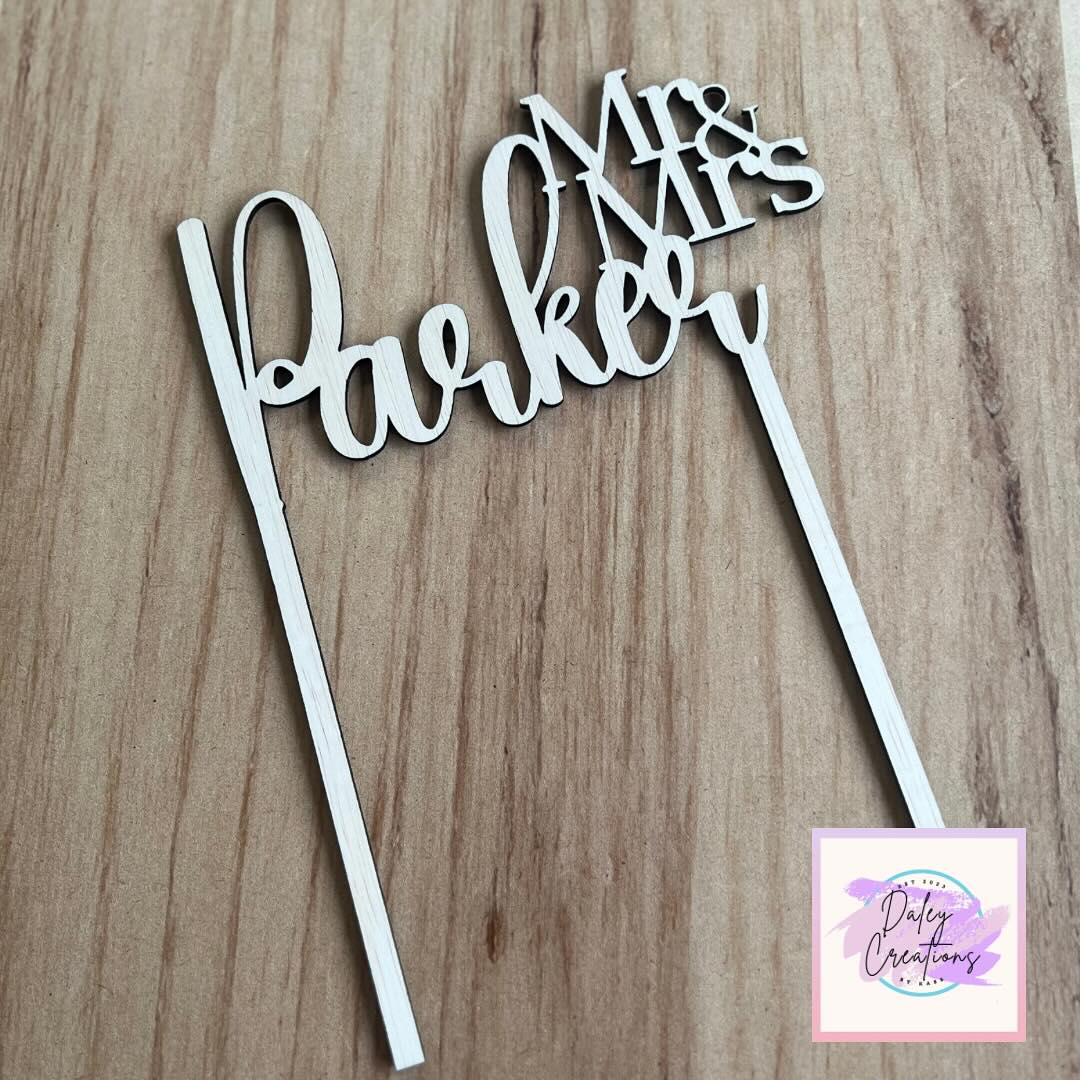 Custom | Basic Wood | Wooden | Cake Topper