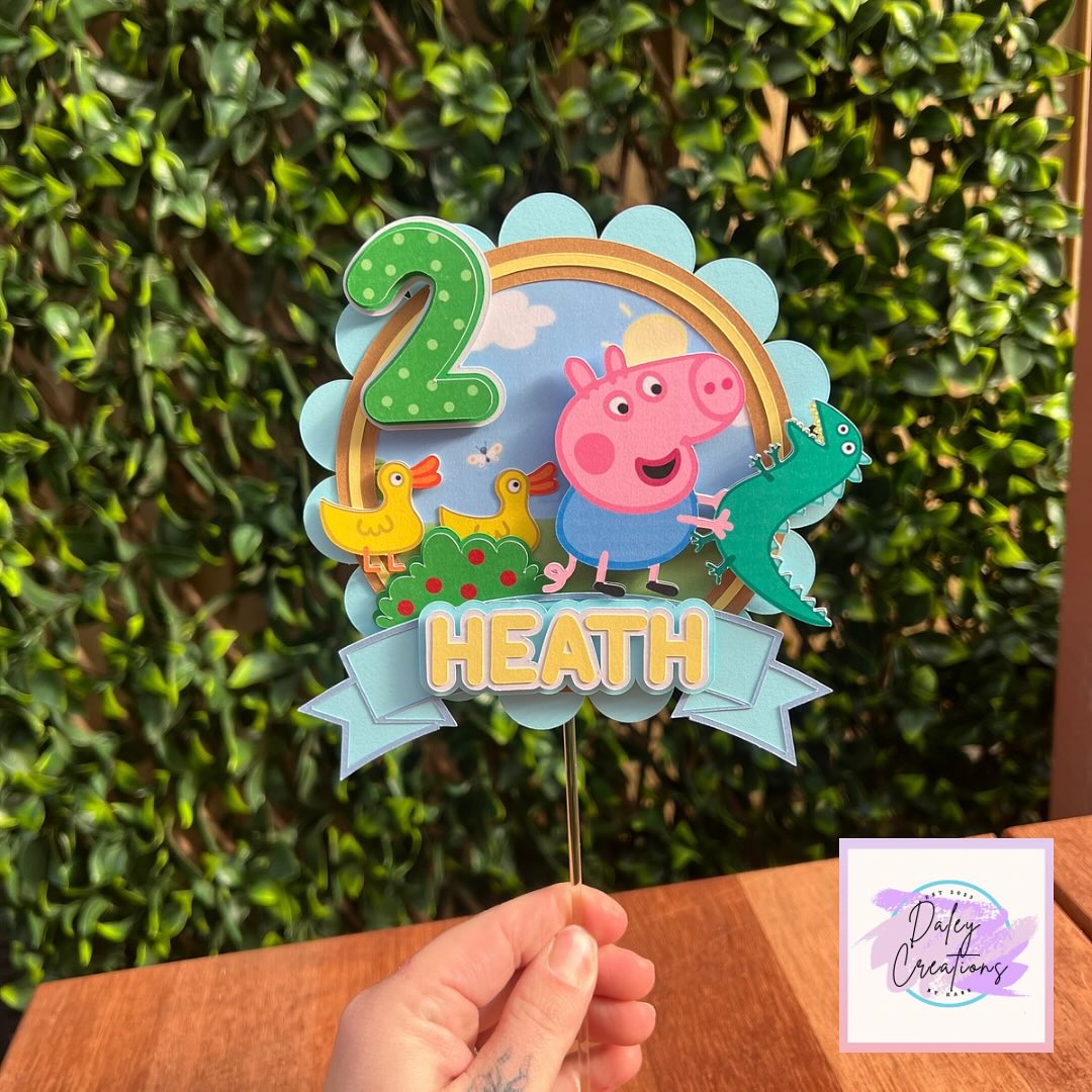 Brother Pig | Piggy | Boy Pig | 3D Cake Topper |