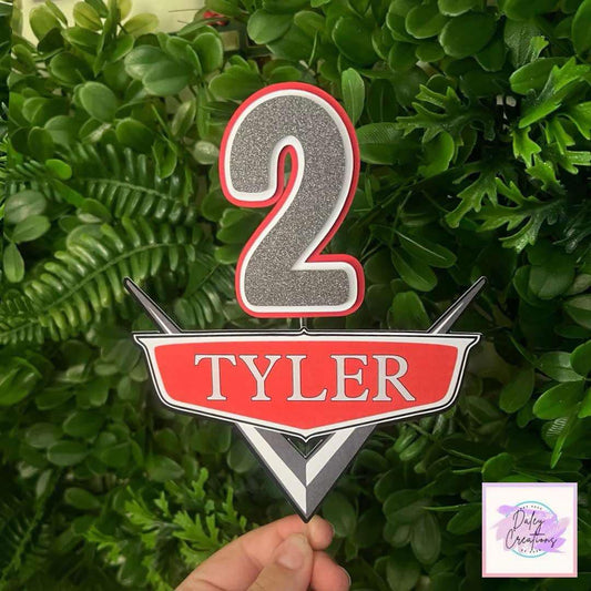 Car | Badge | Lightning | Cake Topper |