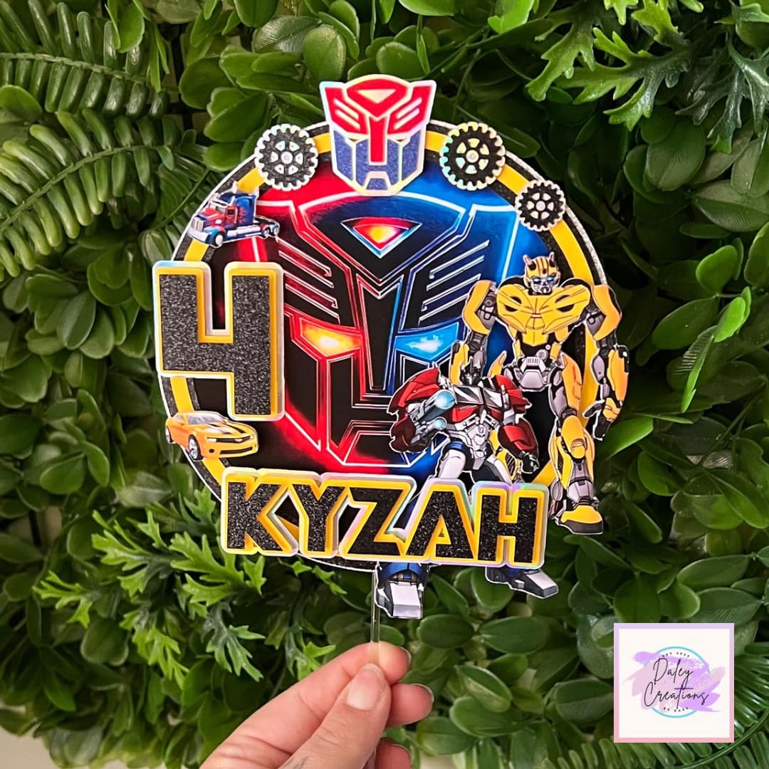 Transforming | Robots | Cars Trucks | Cake Topper |