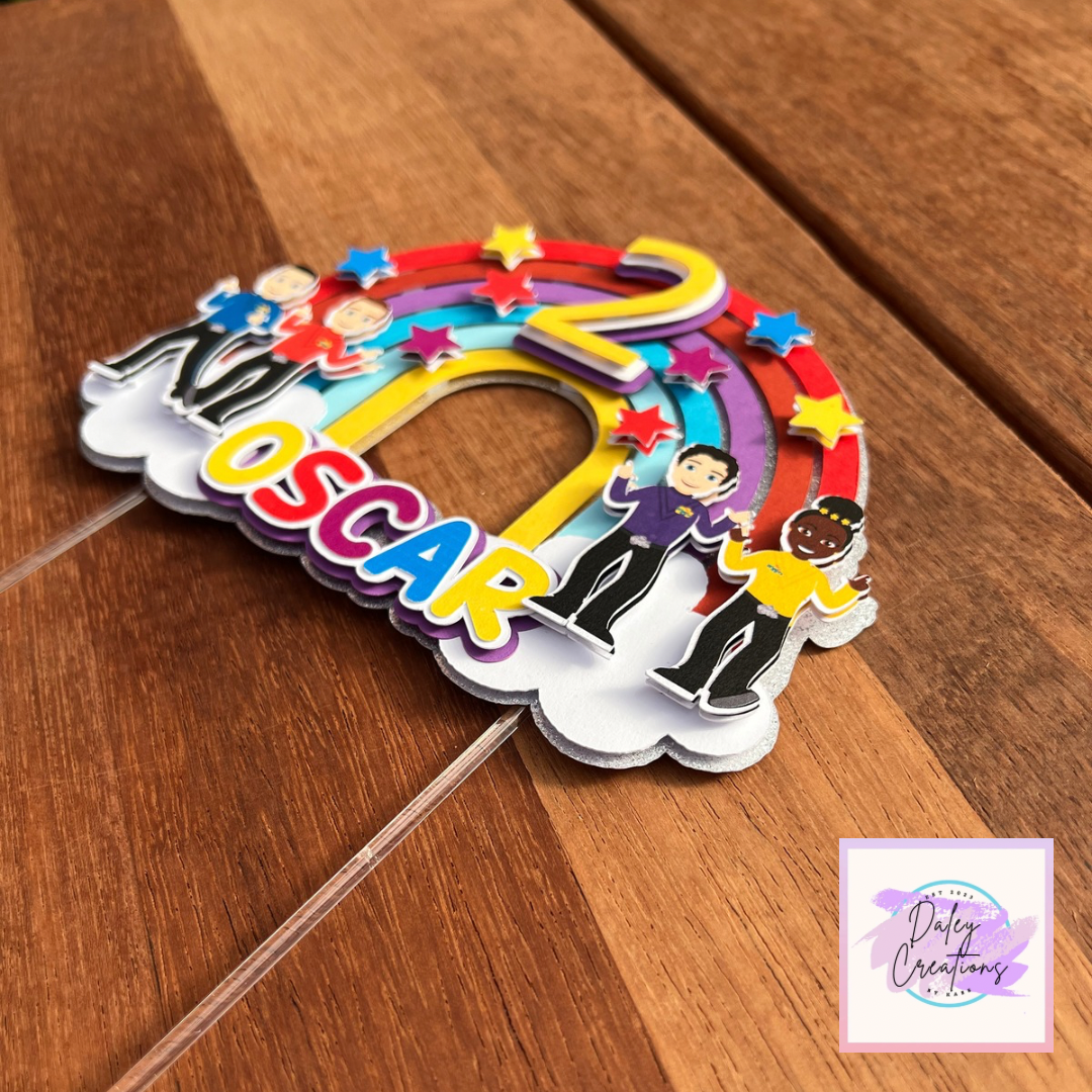 4 Friends | Dancing | Happy Team | 3D cake topper |