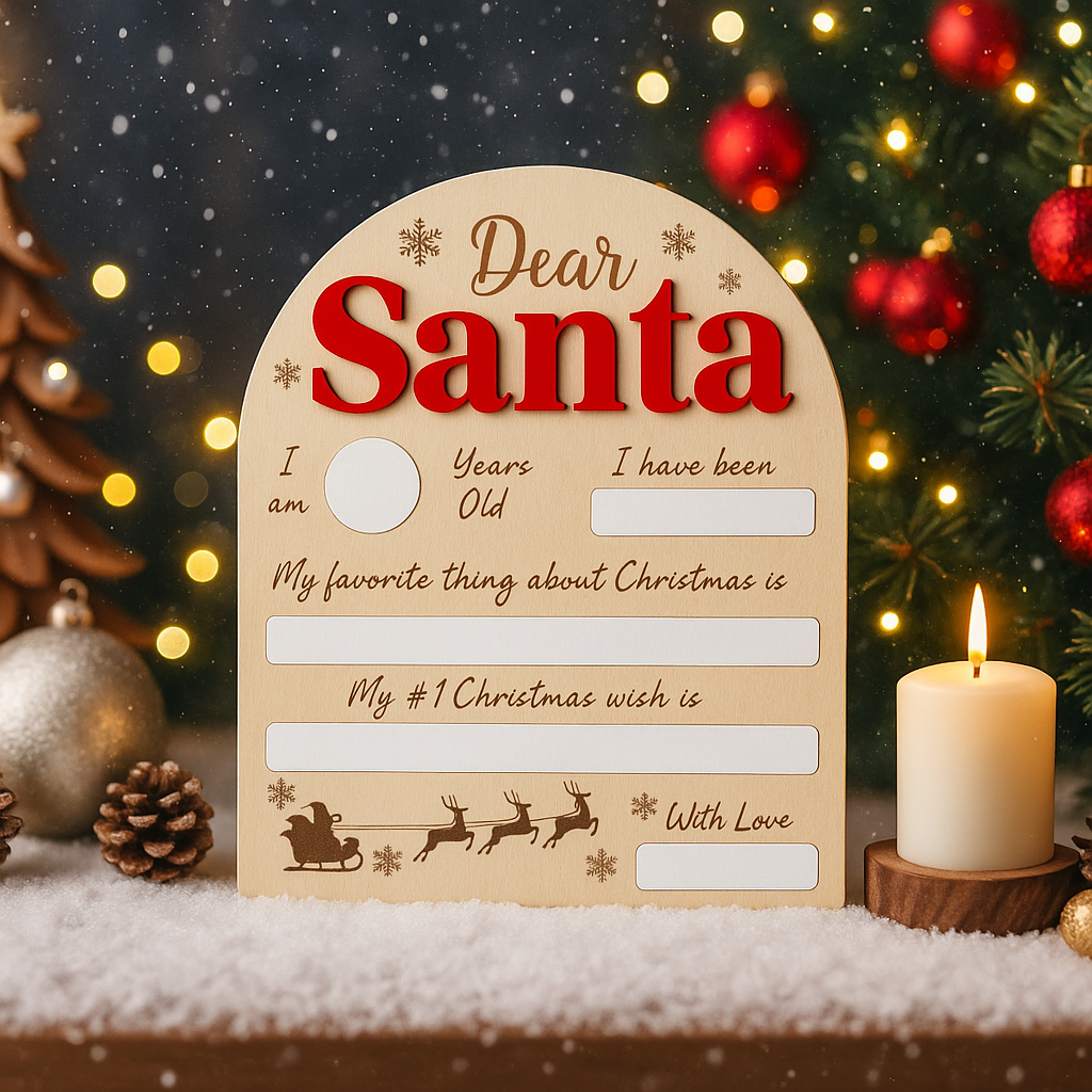 Dear Santa Keepsake Board