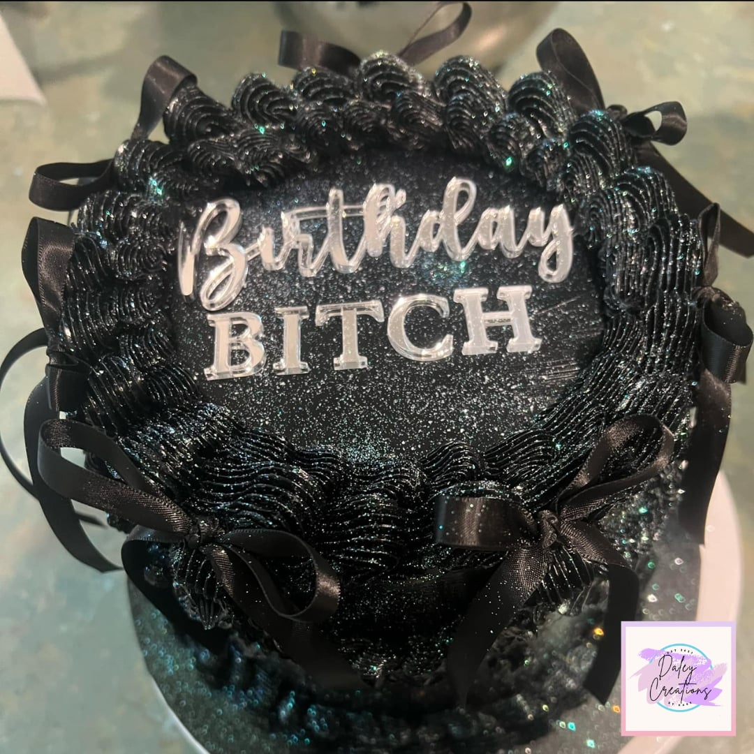 Acrylic | Cake Topper | No Stick | Cake Charms |