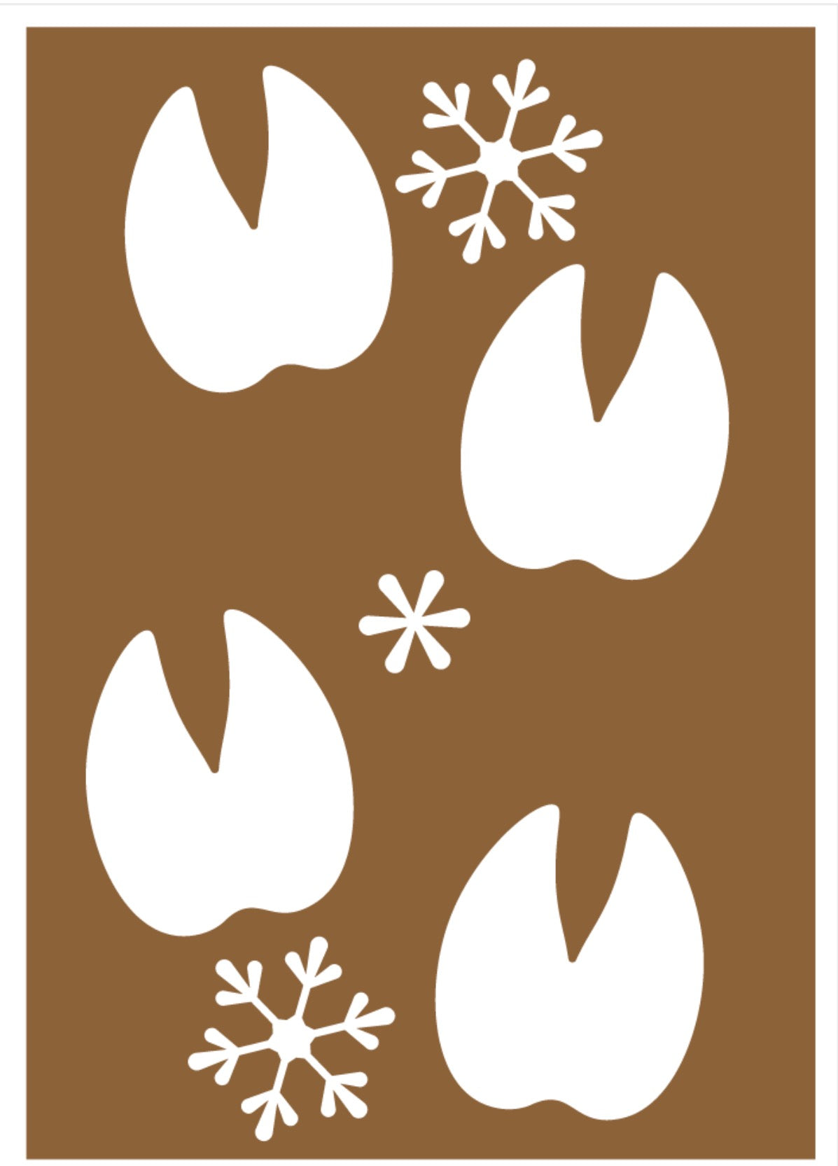 Santa Boots | Stencil set | Foot Print |