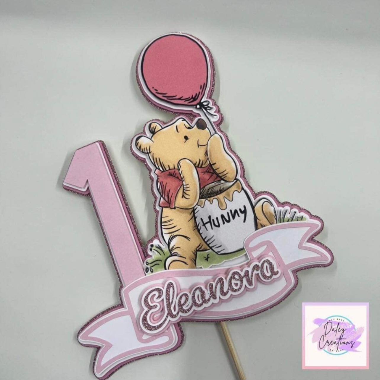 Honey Bear | First Birthday | Yellow Bear | 3D Cake Topper |