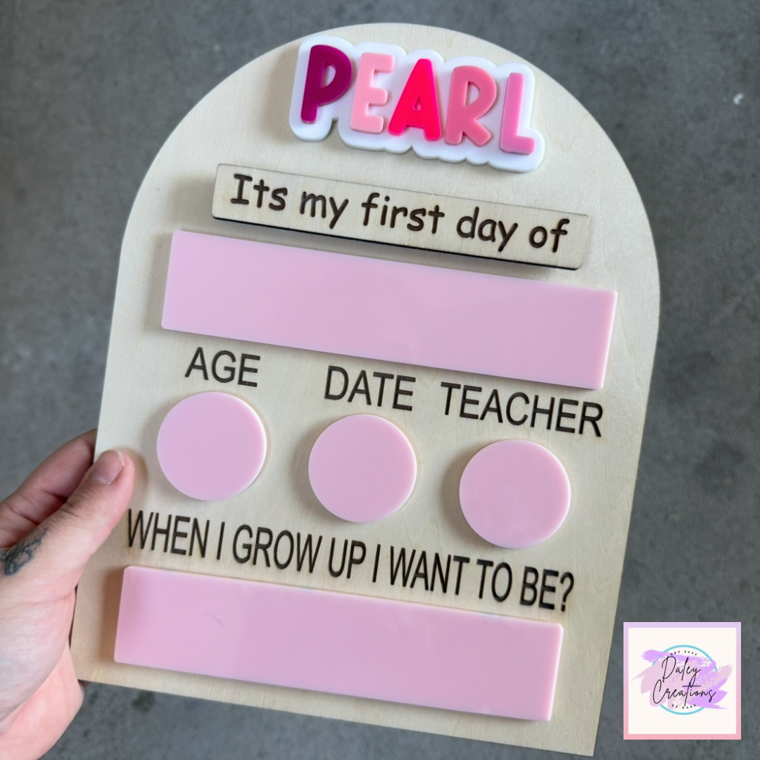 Arch First Day / Last Day School Board