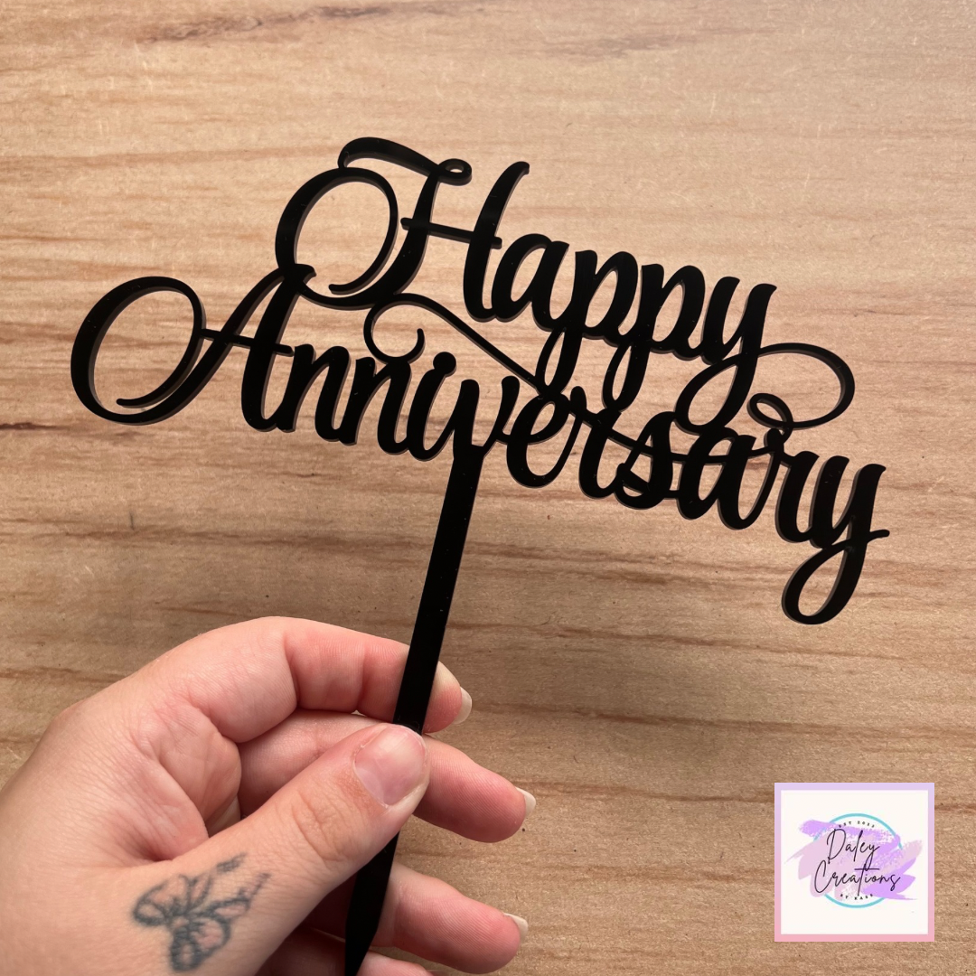 Valentines | Anniversary | Love | Acrylic | Cake Topper |