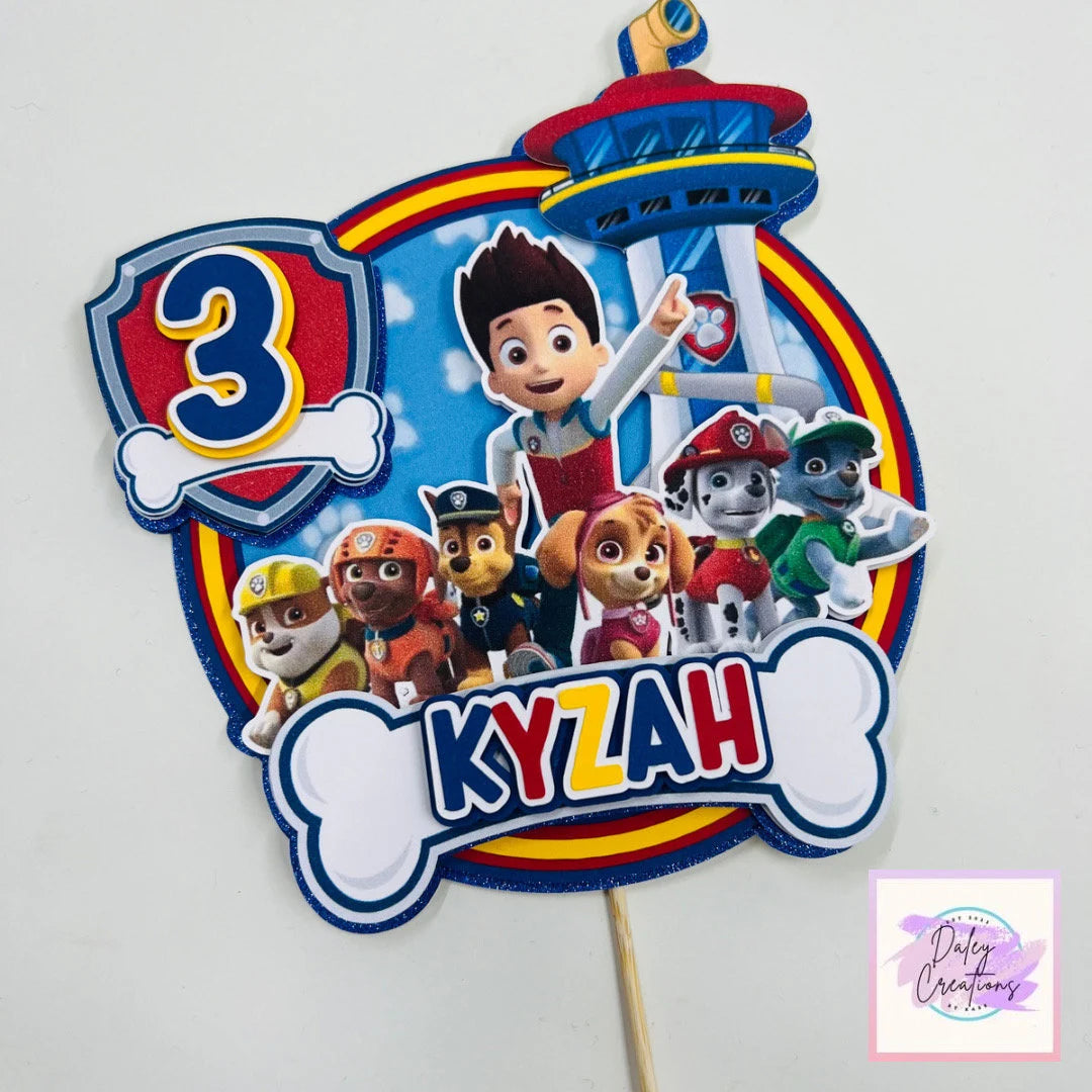 Puppy Team | Puppies | Patrol Dogs | 3D Cake Topper |