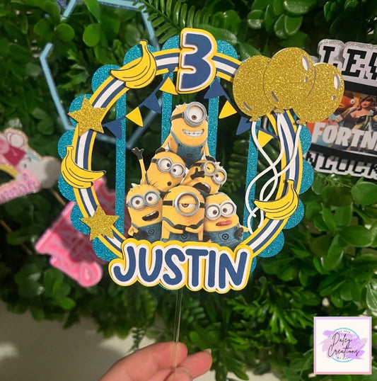 Yellow Guys | Happy Guys | Banana | 3D Cake Topper |