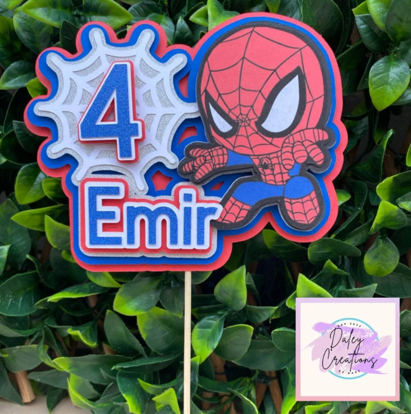 Spider Web | Spider Kid | Web | 3D Cake Topper |
