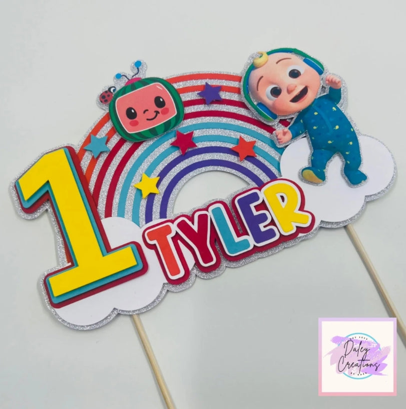 Baby Melon | Coco TV | Colourful | 3D Cake Topper |