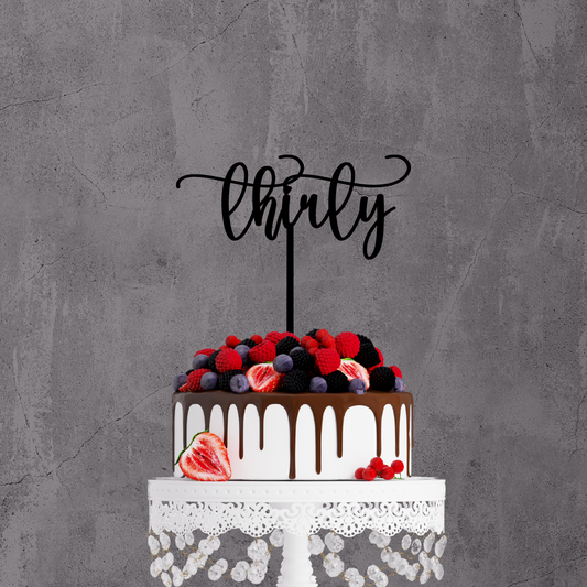 Acrylic | wooden | Thirty | ONE | Sixty |Cake Topper |