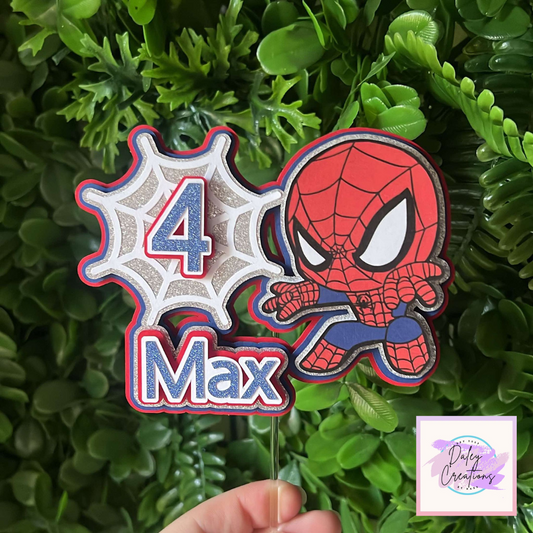 Spider Web | Spider Kid | Web | 3D Cake Topper |