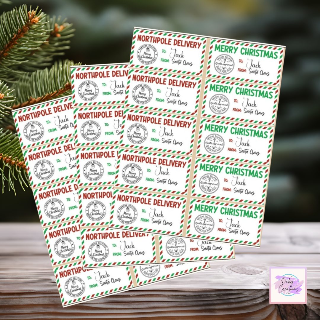 Gift Stickers | Labels | Christmas |