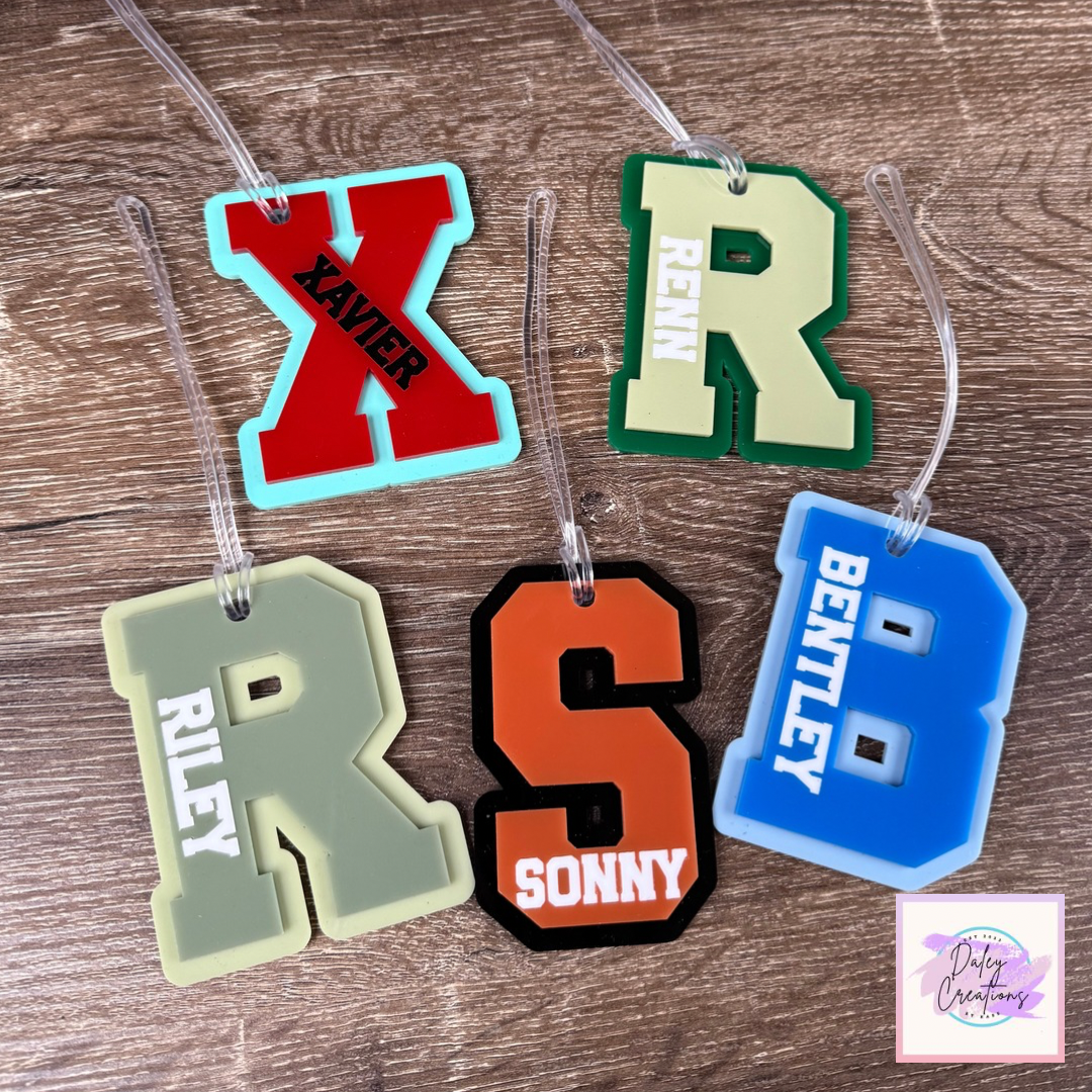 Personalised | Custom | Acrylic Bag Tag |