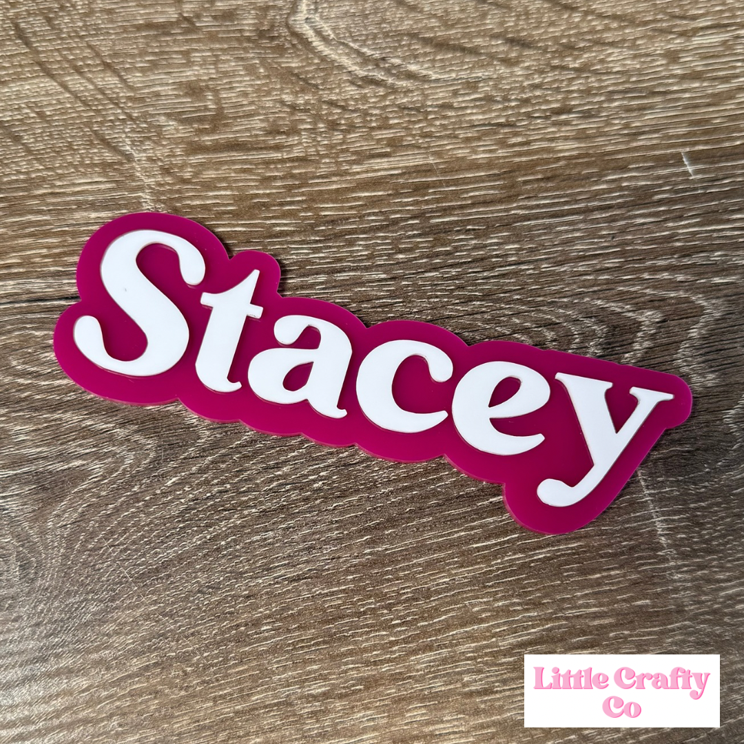 Custom Name Sign – Double Layer Acrylic