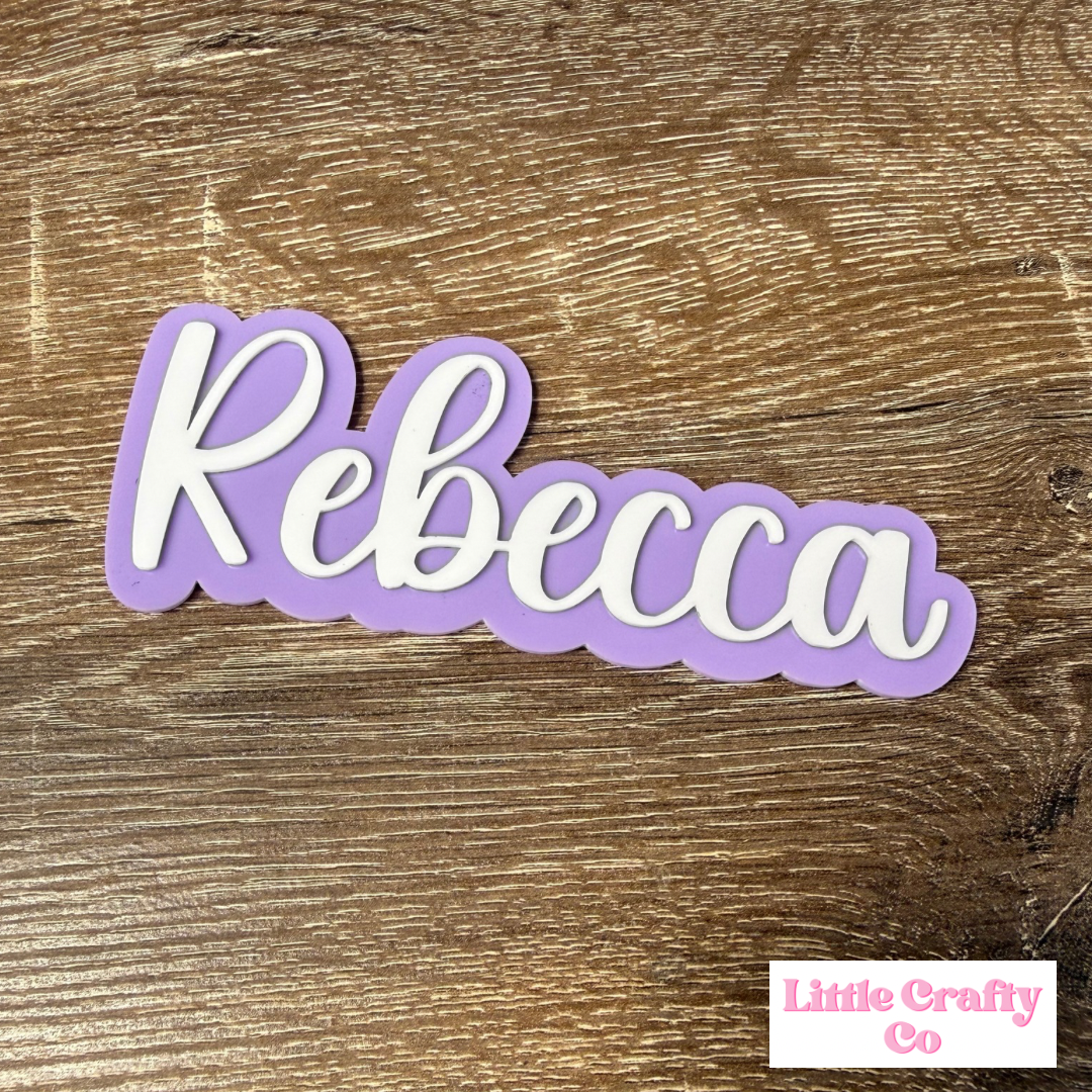 Custom Name Sign – Double Layer Acrylic