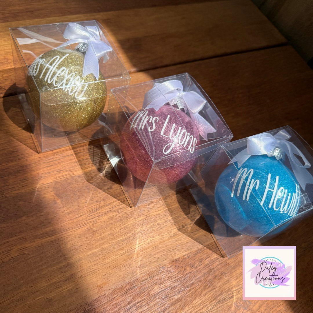 Bauble | Glitter Bauble | Christmas |
