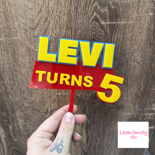 3D Acrylic | Inspired | Cake Topper |