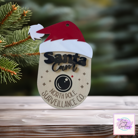 Santa Cam | Tree Ornament | Christmas |