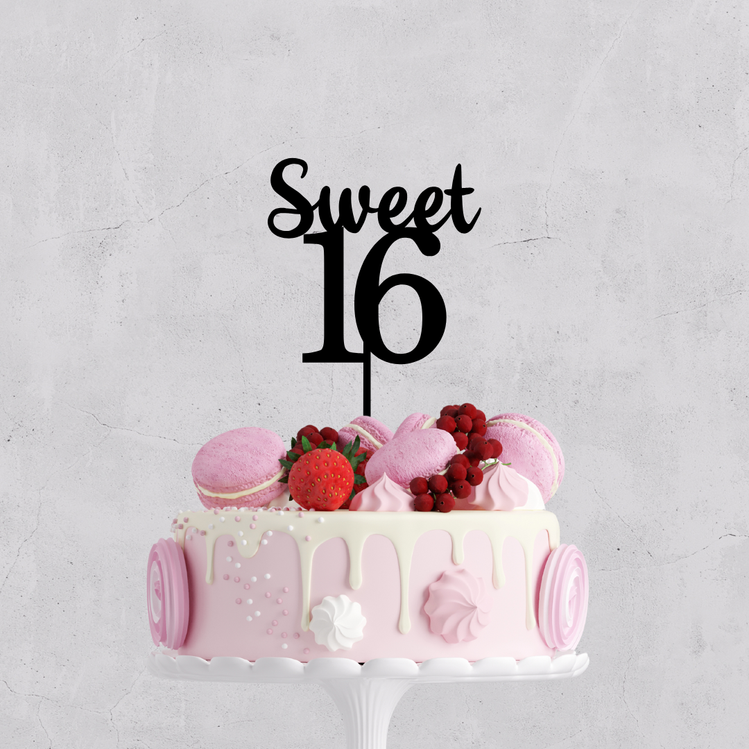 Acrylic | wooden | Twenty-One | 60 | 16 | Cake Topper |