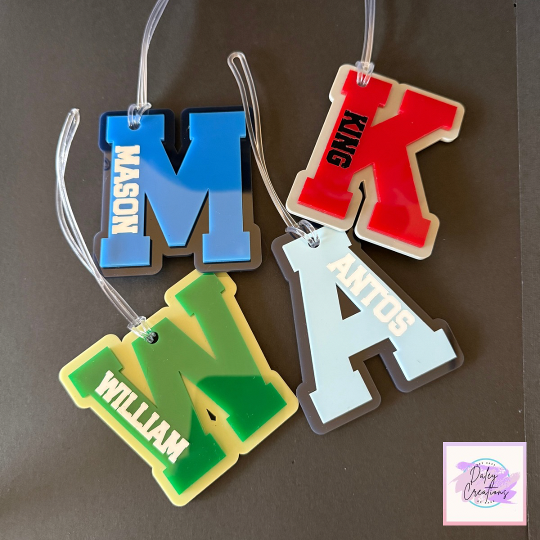 Personalised | Custom | Acrylic Bag Tag |