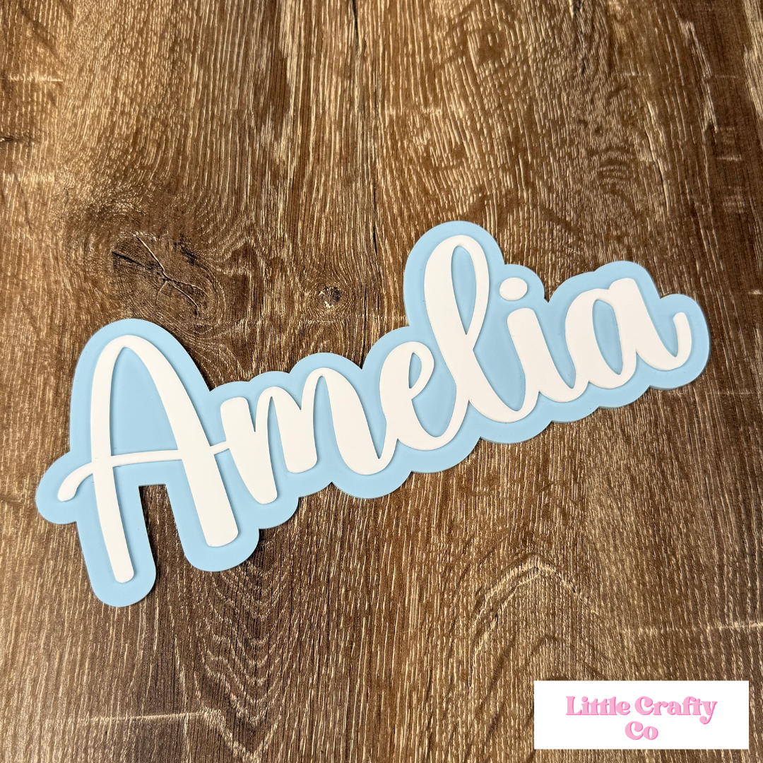 Custom Name Sign – Double Layer Acrylic