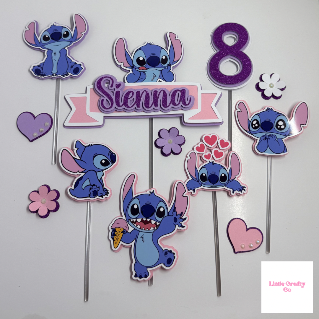 3D Stitch Cake Topper Set