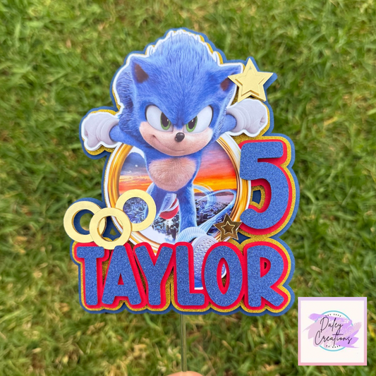 Sonic Personalised Cake Topper