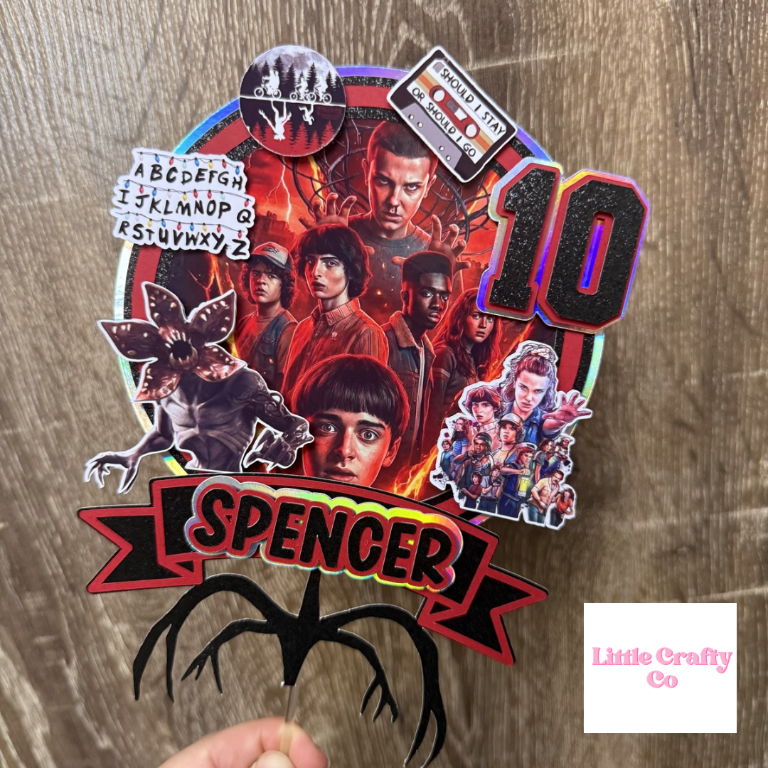 Stranger Things Personalised Cake Topper