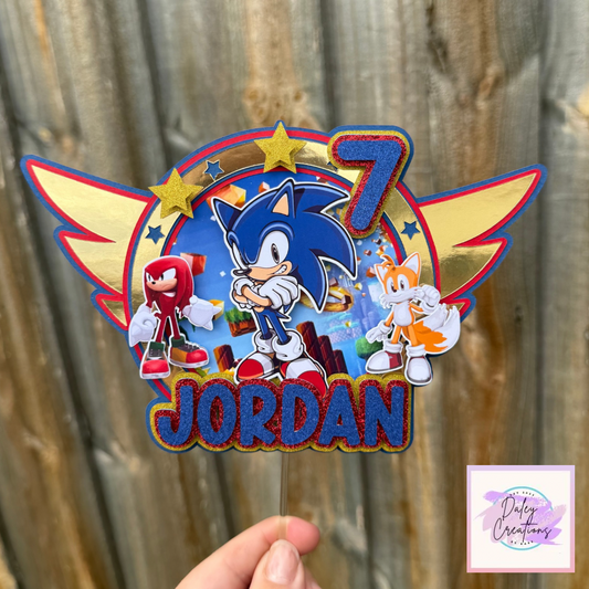 Sonic Deluxe Cake Topper (Wings Design)