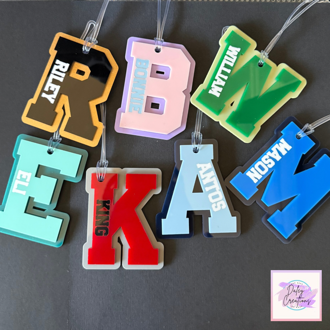 Personalised | Custom | Acrylic Bag Tag |