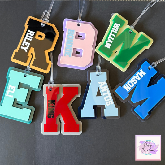 Personalised | Custom | Acrylic Bag Tag |