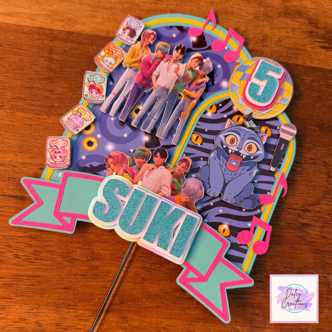 Saja Boys | K-Pop | Demon Hunters |Cake Topper