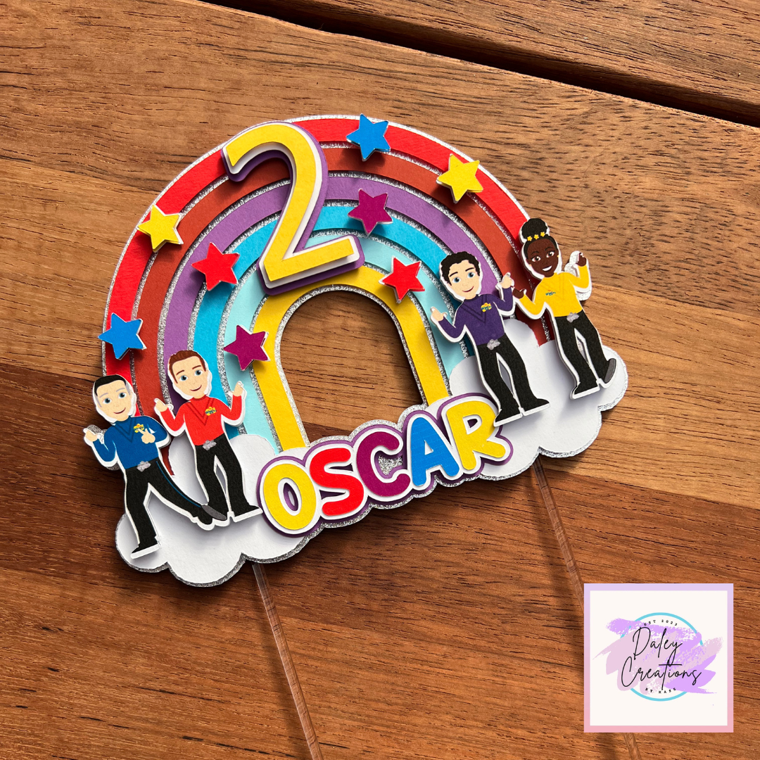 4 Friends | Dancing | Happy Team | 3D cake topper |