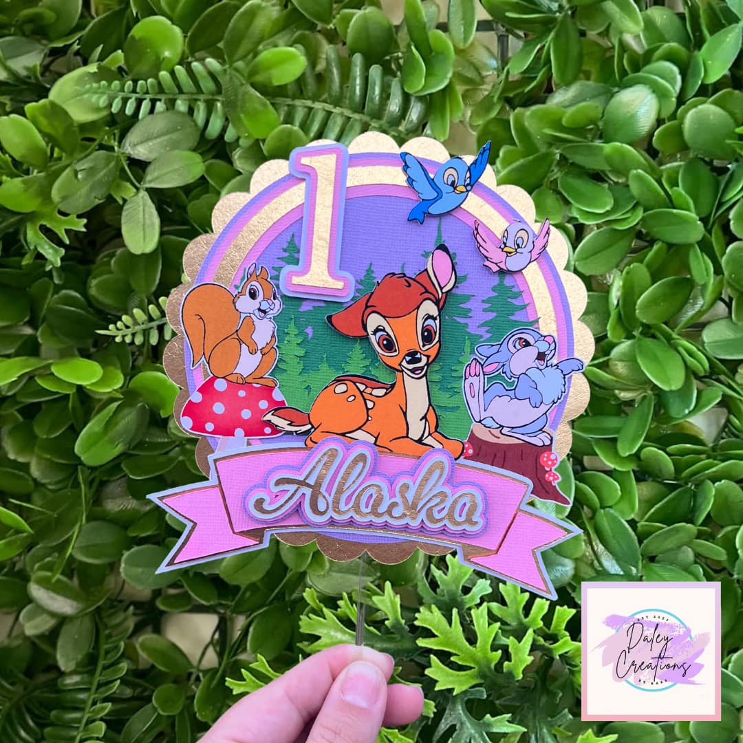 Woodland | Deer | Animals | Cake Topper |