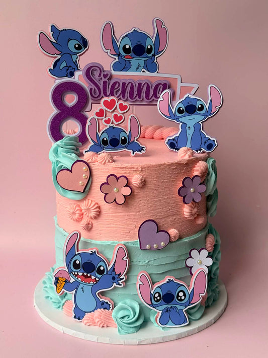 3D Stitch Cake Topper Set