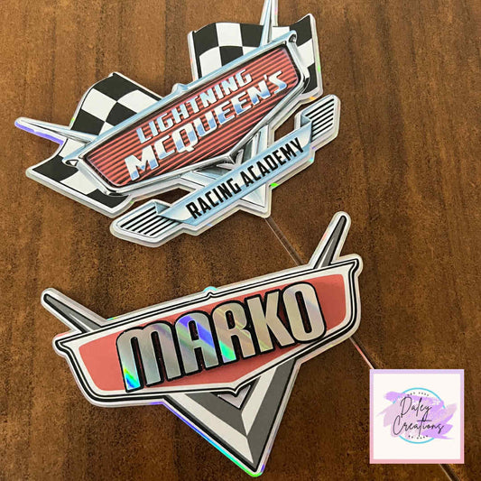Metallic Racing | 3D Cars | Cake Topper Set |