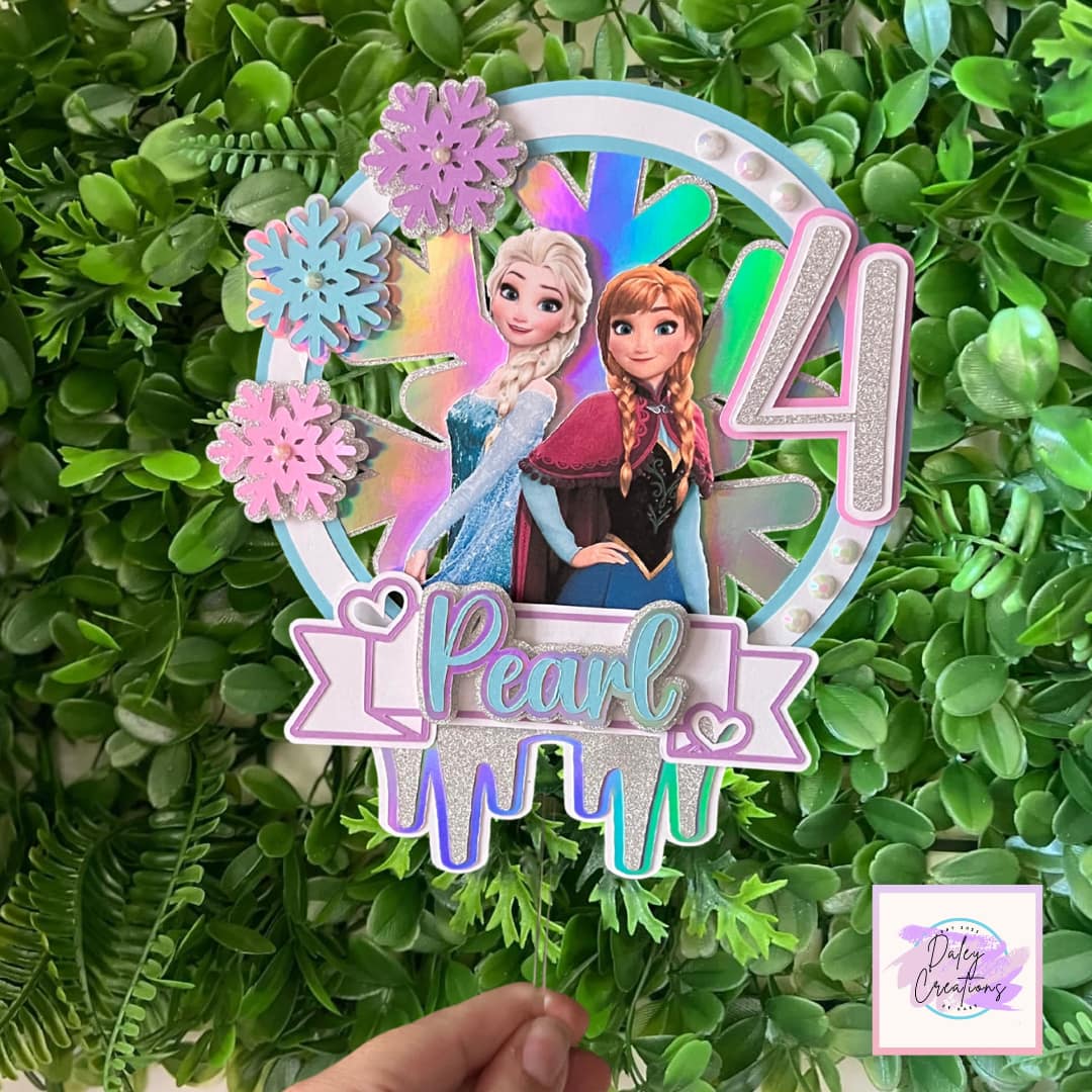 Sisters | Icy | Snow | Cake Topper |
